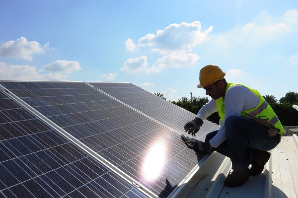 Solar panel installation